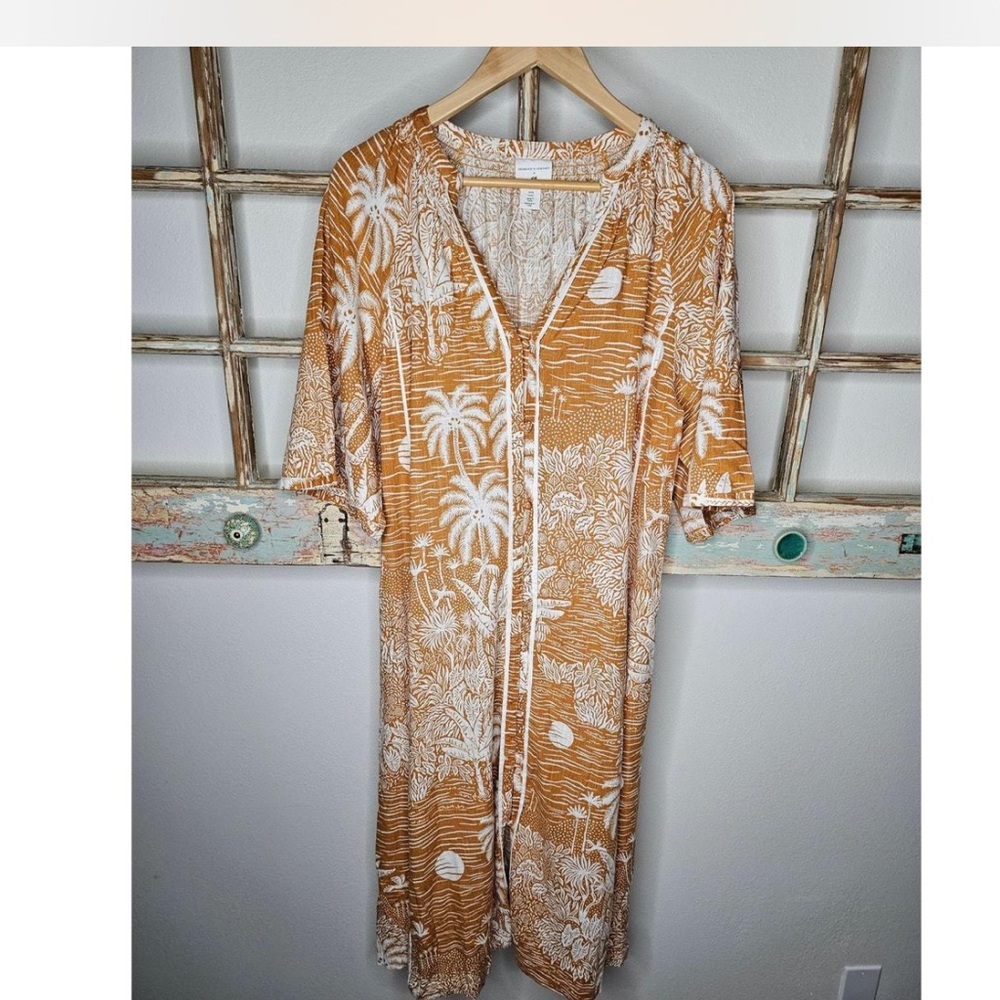 H&M Tropical Print Kimono Dress